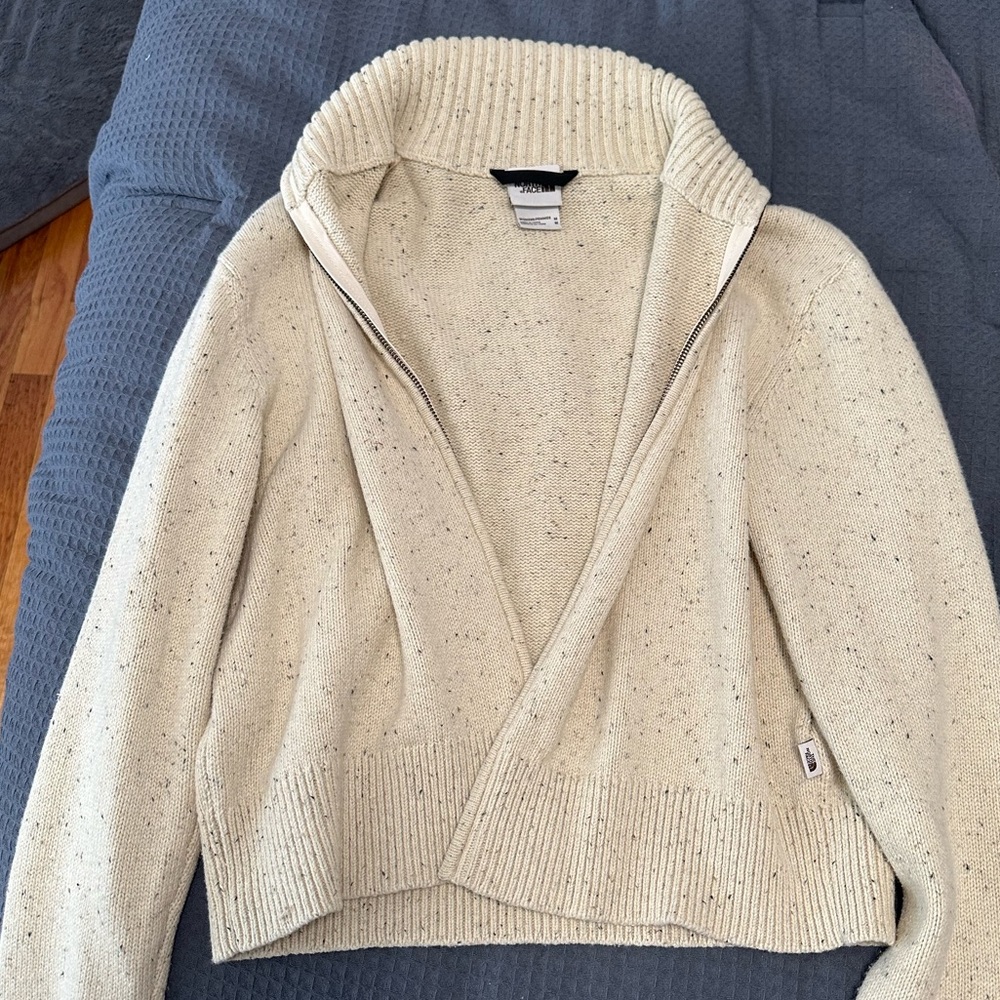 Wool North Face Zip Up
